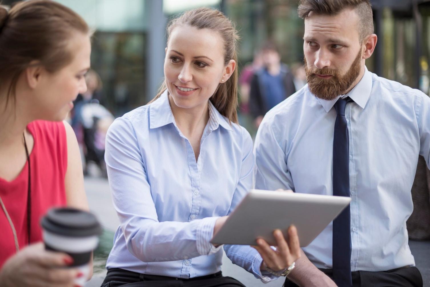 Besprechungssituation in unserem Büro